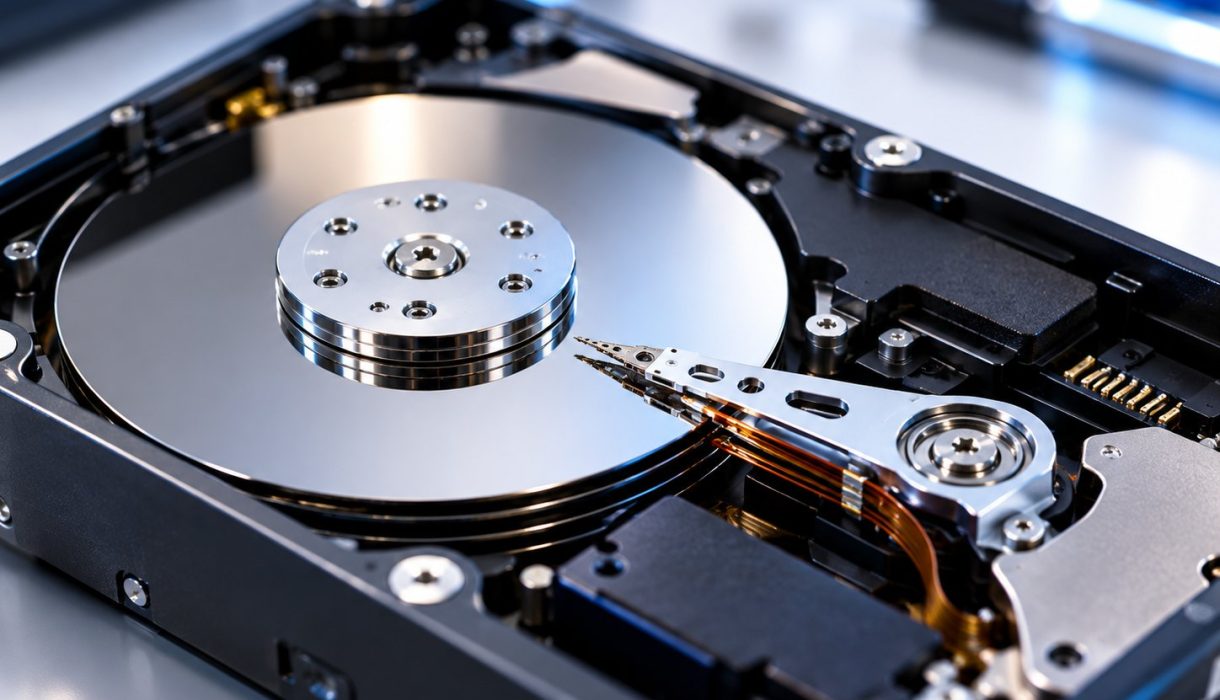Open hard drive for data recovery